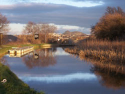 Along the canal