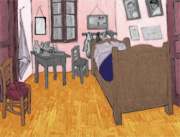 Van Gogh alternatively coloured room